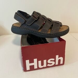 NWOT Faded Glory men’s‎ brown Justin leather Velcro strap sandals size 9.5
